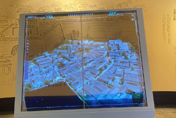 55寸1X2豎屏透明oled拼接屏