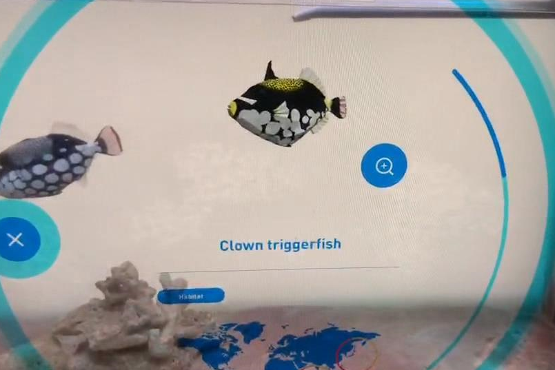 22寸透明觸摸屏-魚缸